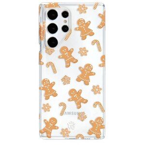 Velvet Caviar Holiday Gingerbread Clear Samsung Galaxy S22 Ultra Phone Case